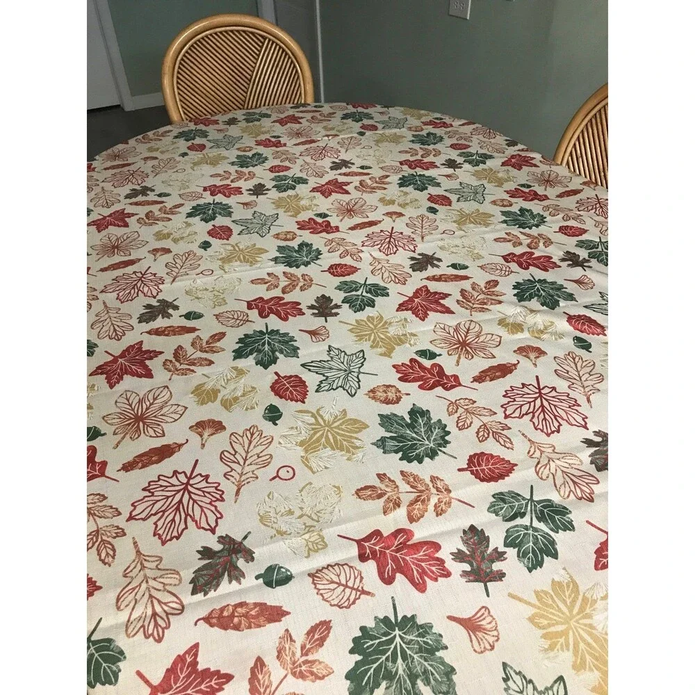 Fall leaves foliage table cloth